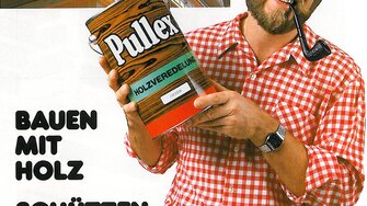 Jak se časy mění: Kdysi to byl „Hiasl, kutil“, kdo inzeroval Pullex, dnes je to cool „bojovník Karate“. | © ADLER